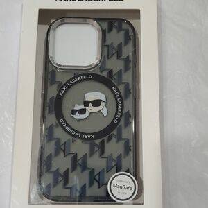 Karl Lagerfeld iPhone 16 Pro Karl Chou chou KL‎ logo slim profile phone case new